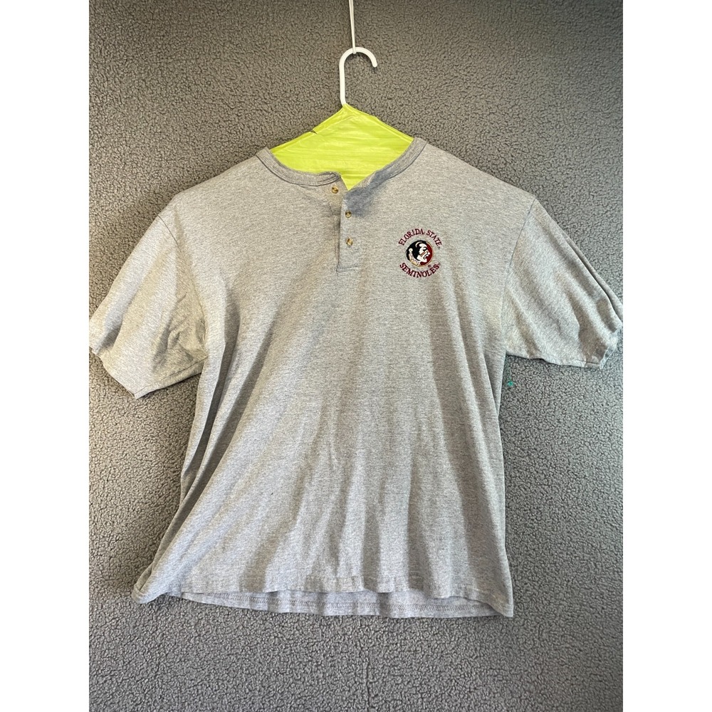 Joy Athletic Florida State Univ Round Neck‎ Pullover w/buttons at neck, Men XL